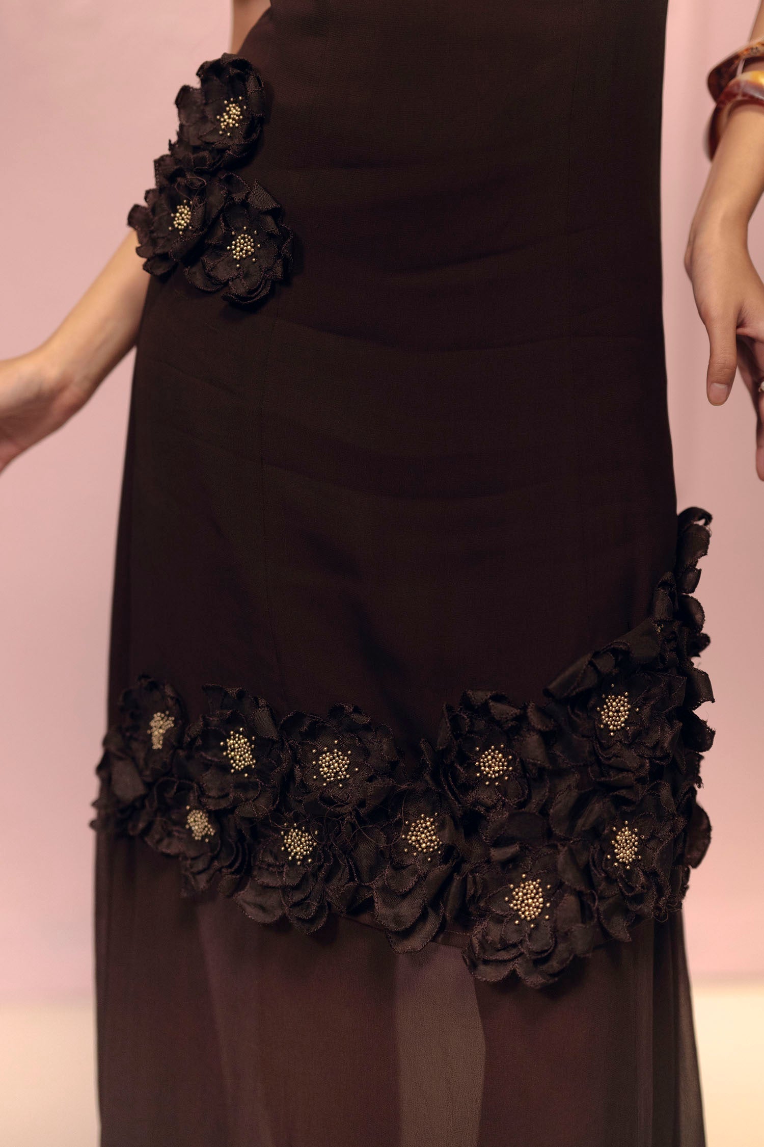 Petal Affair Dress (Brown)