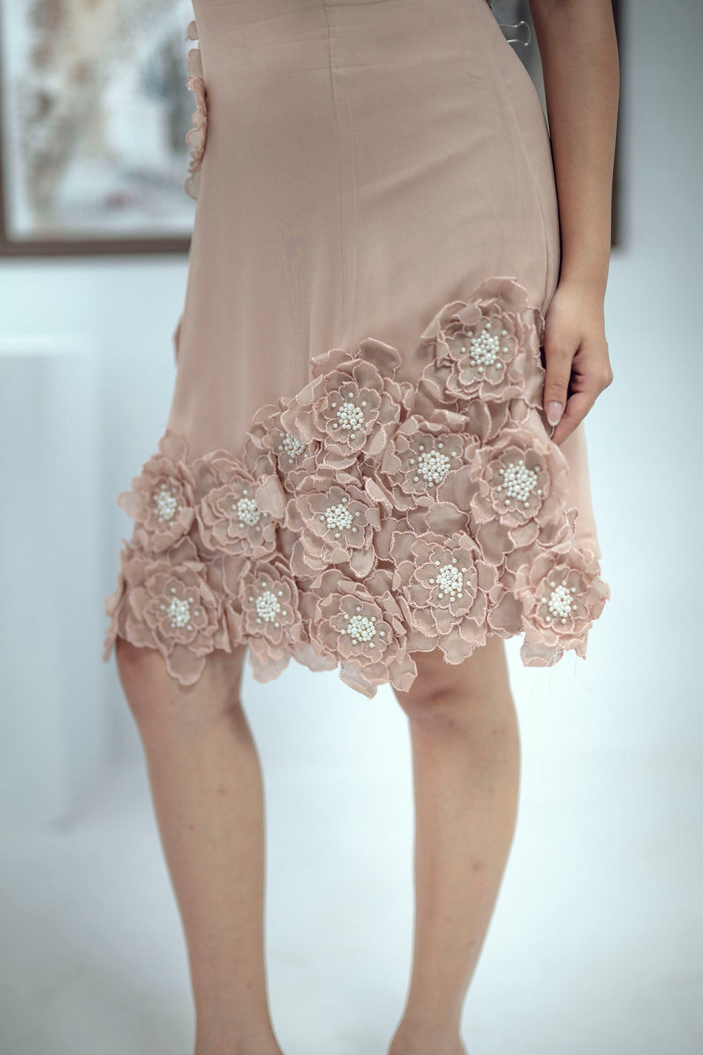 Petal Poise Dress (Rose Gold)