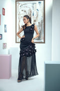 Petal Affair Dress (Black)