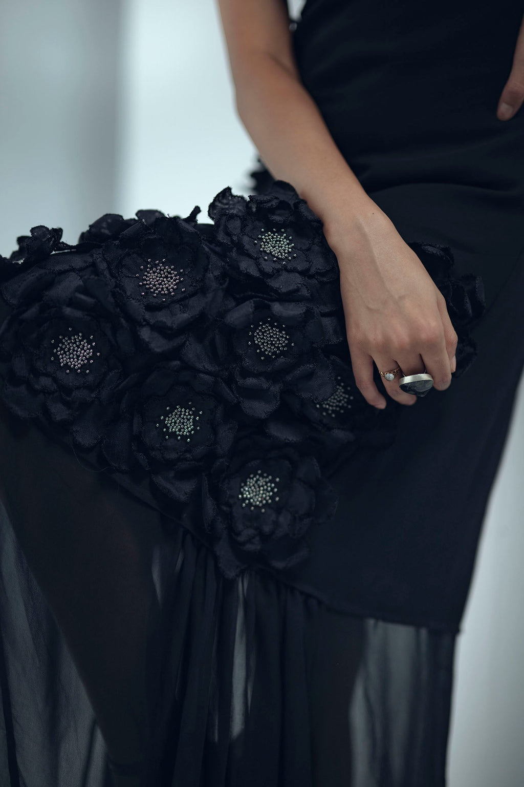 Petal Affair Dress (Black)
