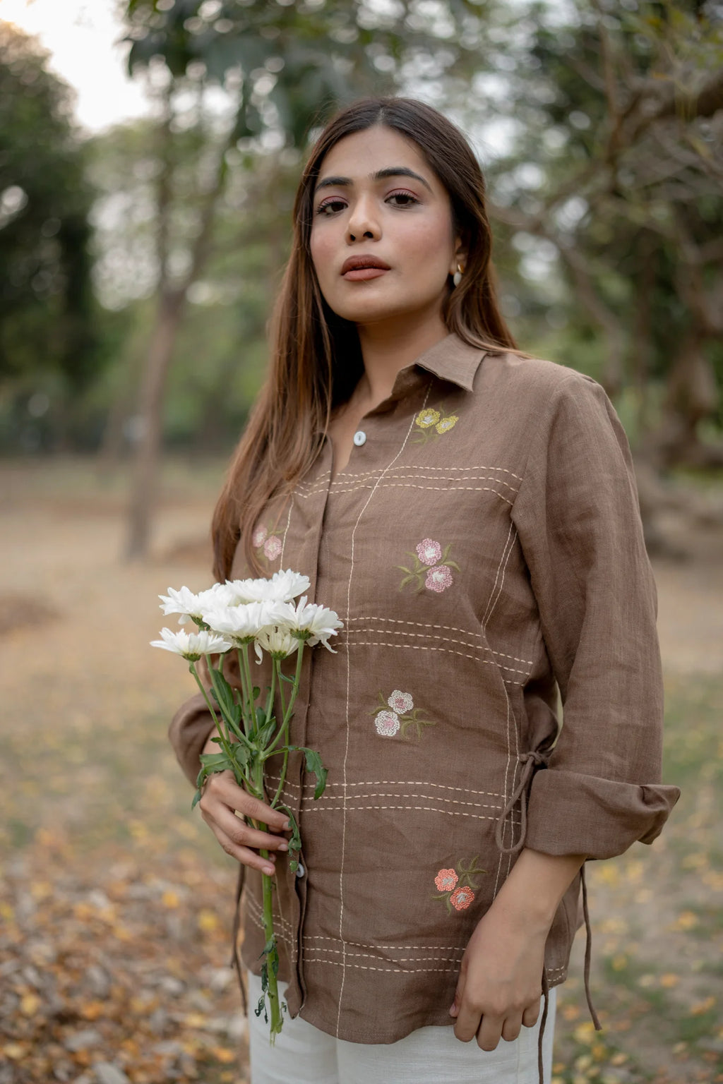 Petal Grid shirt