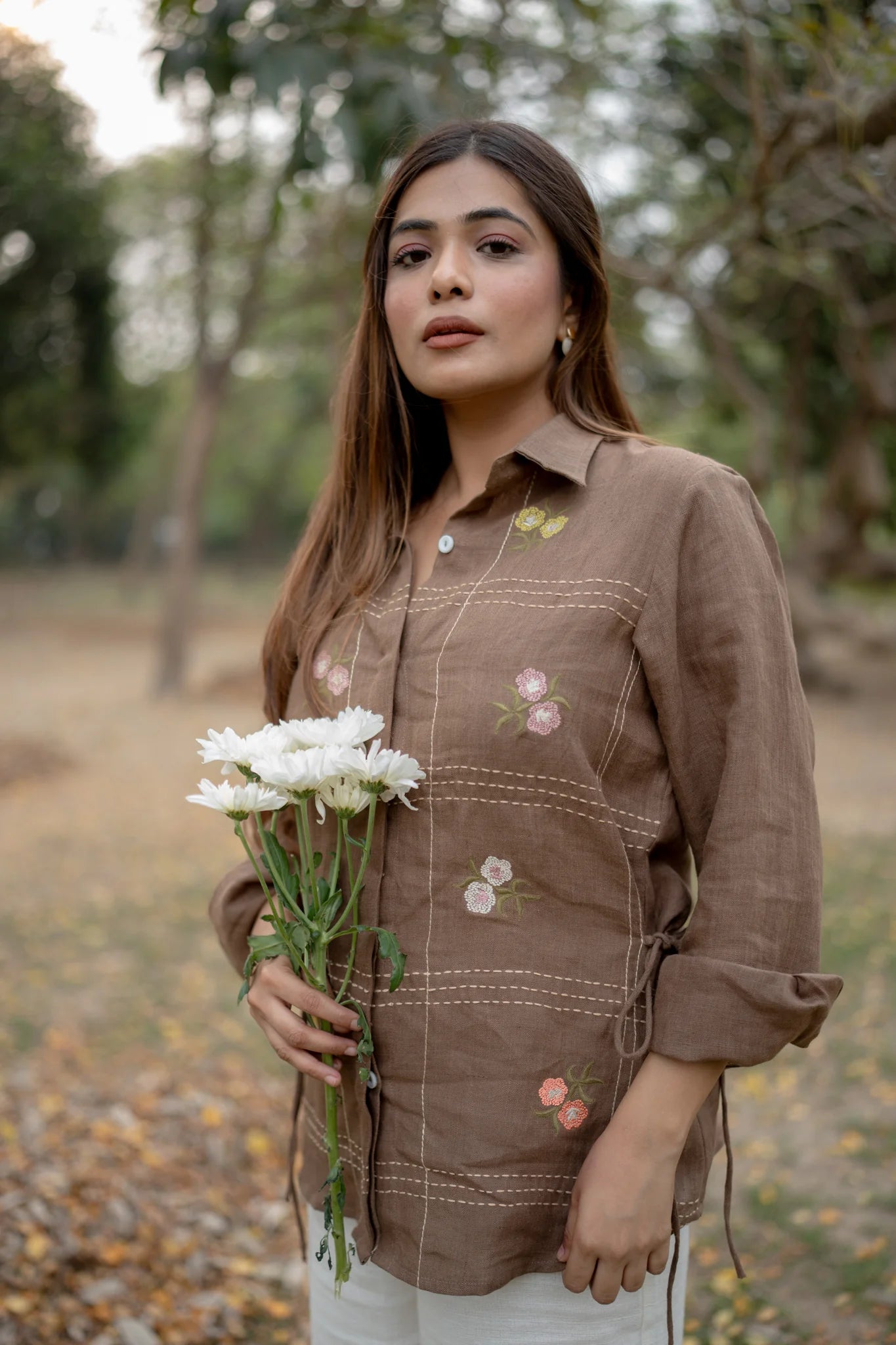 Petal Grid shirt