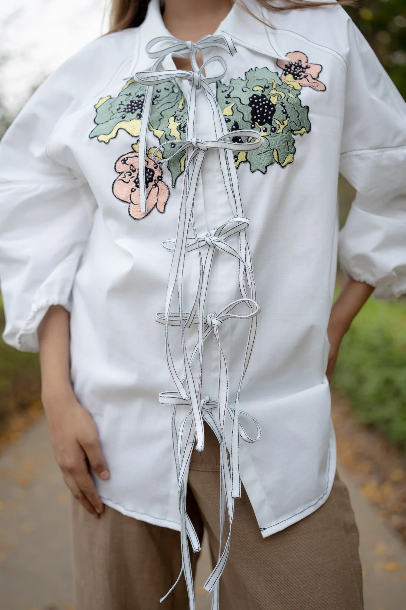 Knotted Floral Shirt