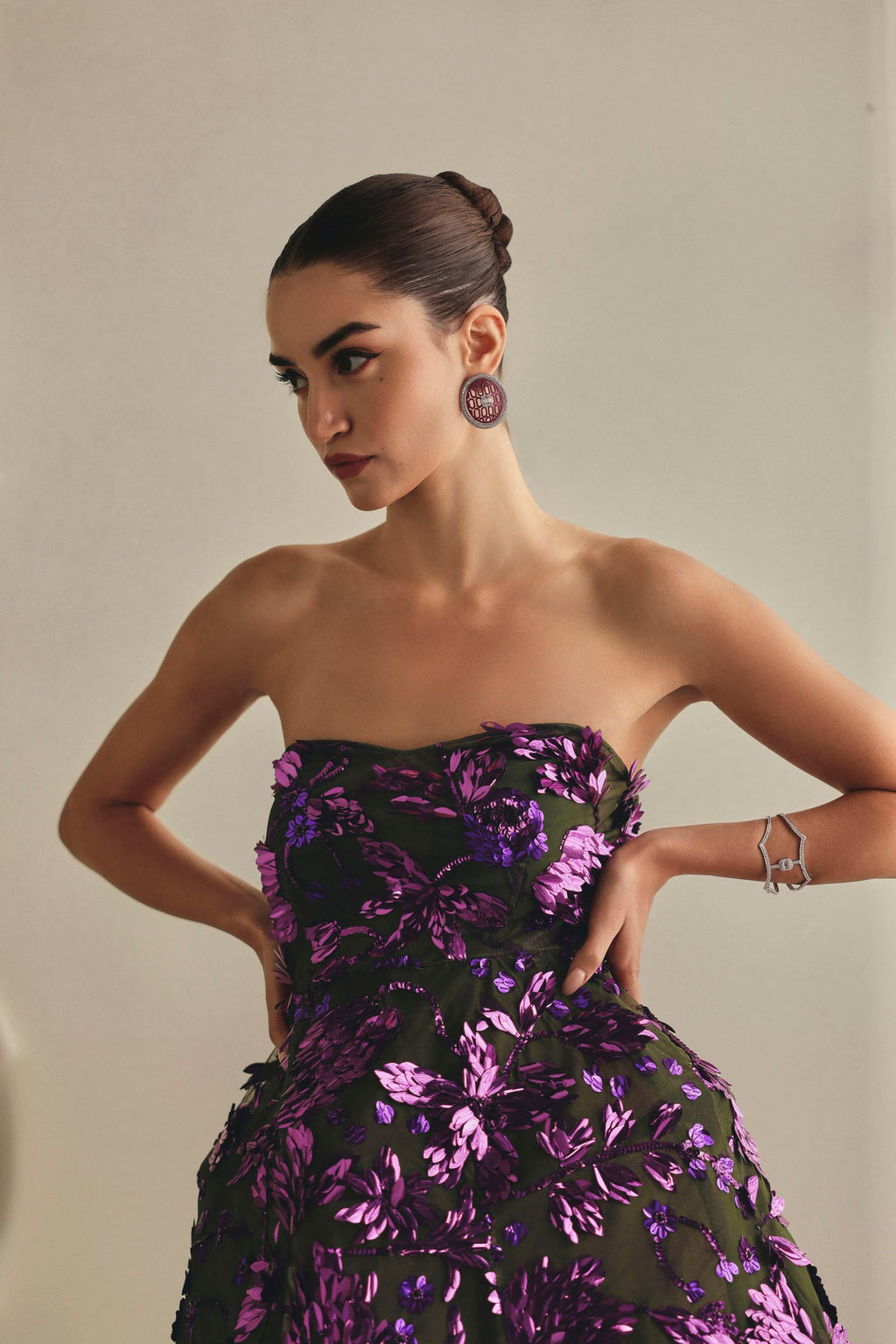 Orchid Noir Short Dress