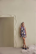 Midnight Bloom Mini Dress