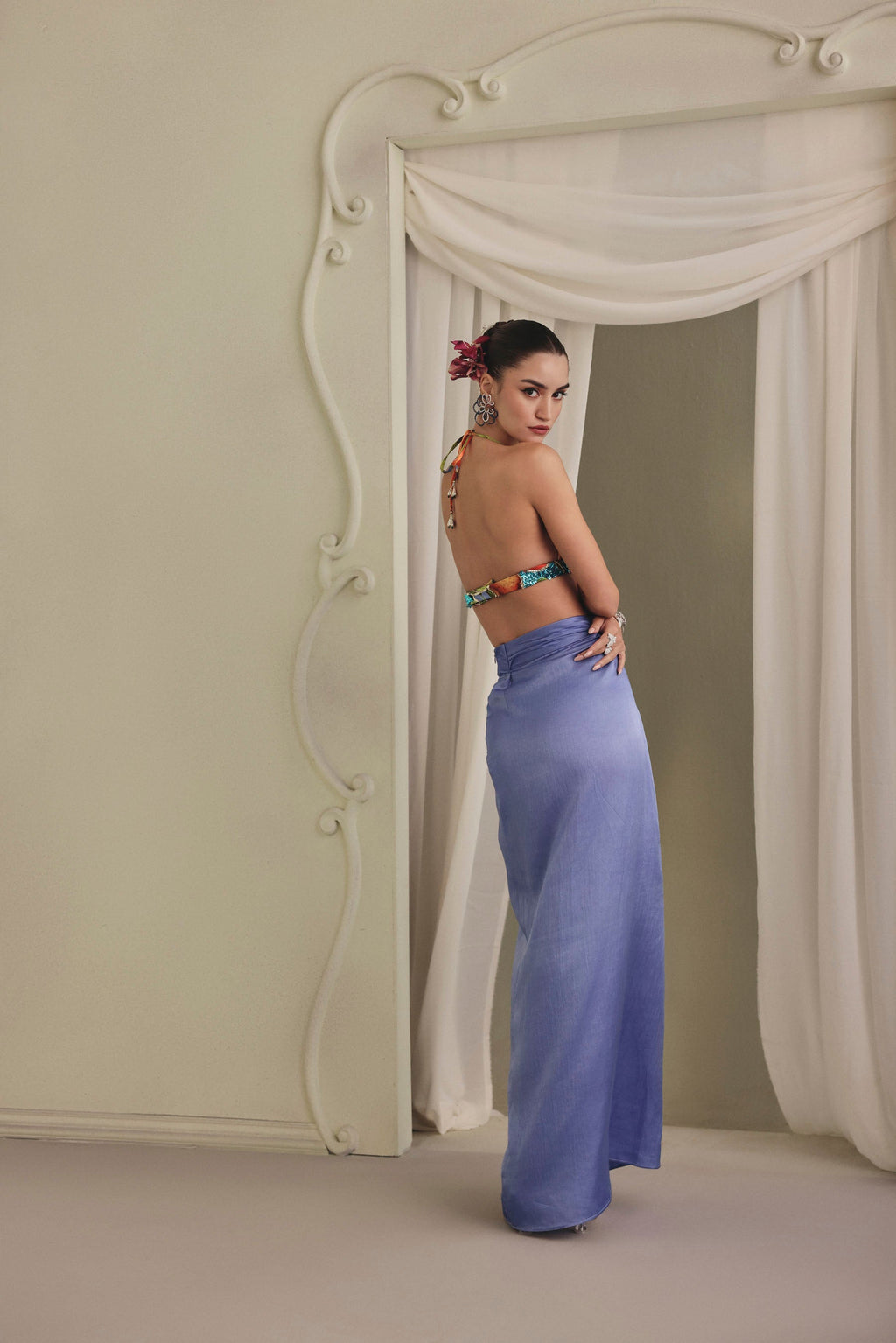 Periwinkle Mulberry Skirt Set