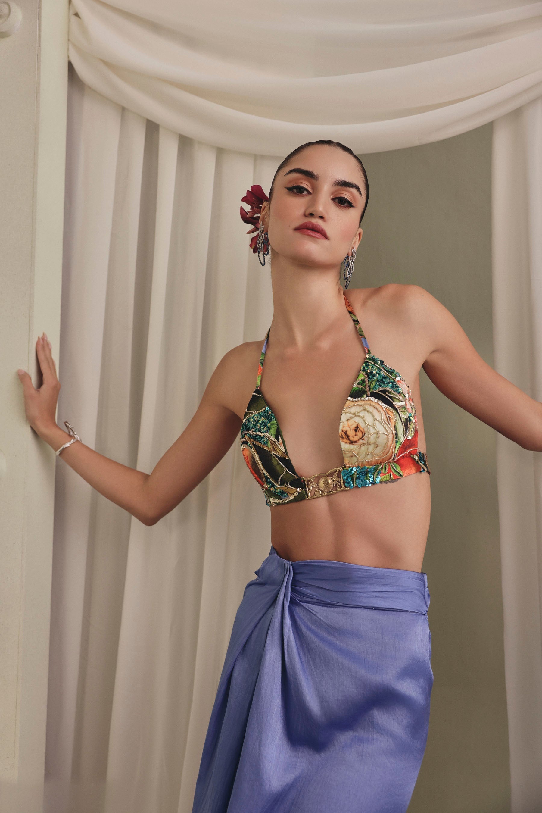 Periwinkle Mulberry Skirt Set
