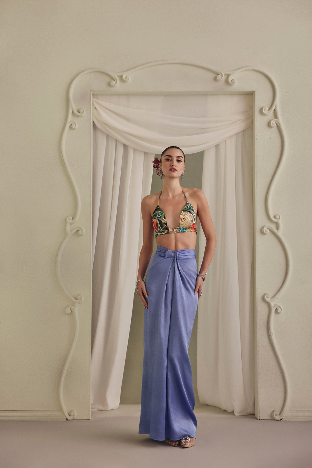 Periwinkle Mulberry Skirt Set
