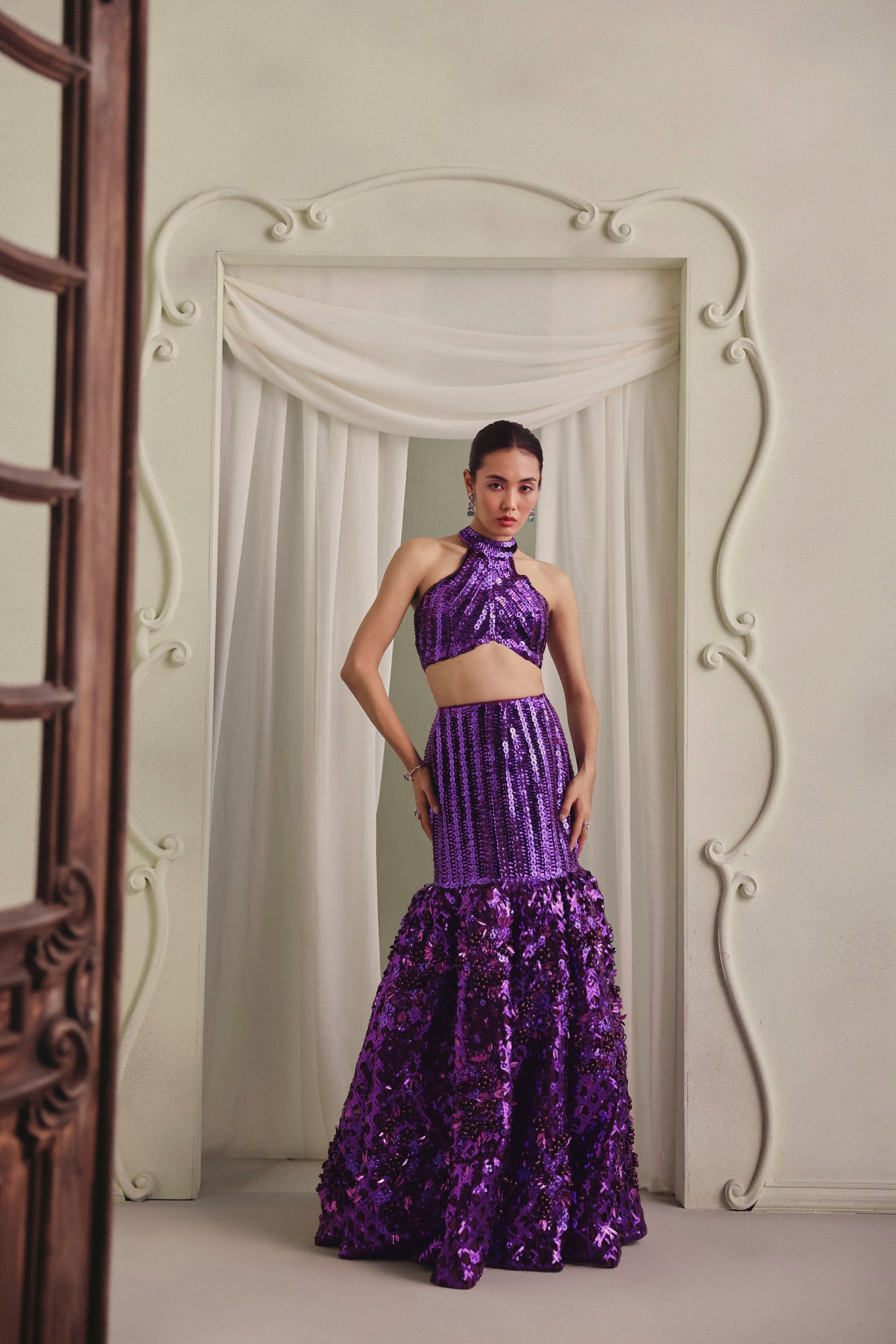 Metallic Mermaid Lehenga
