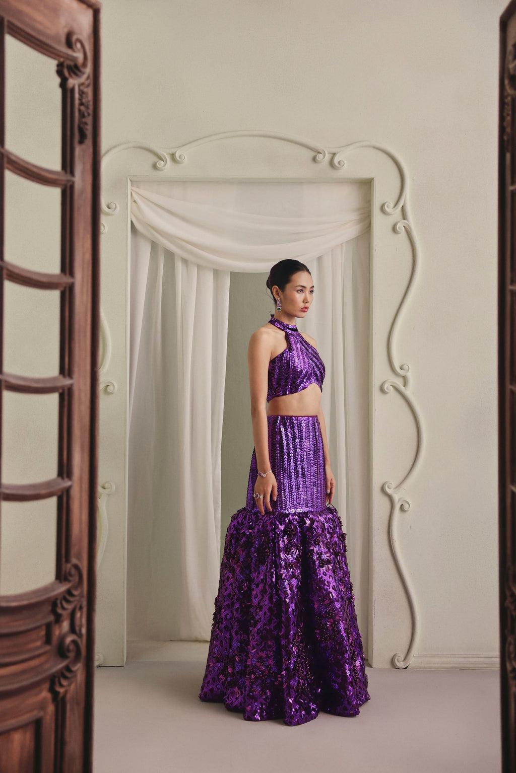 Metallic Mermaid Lehenga
