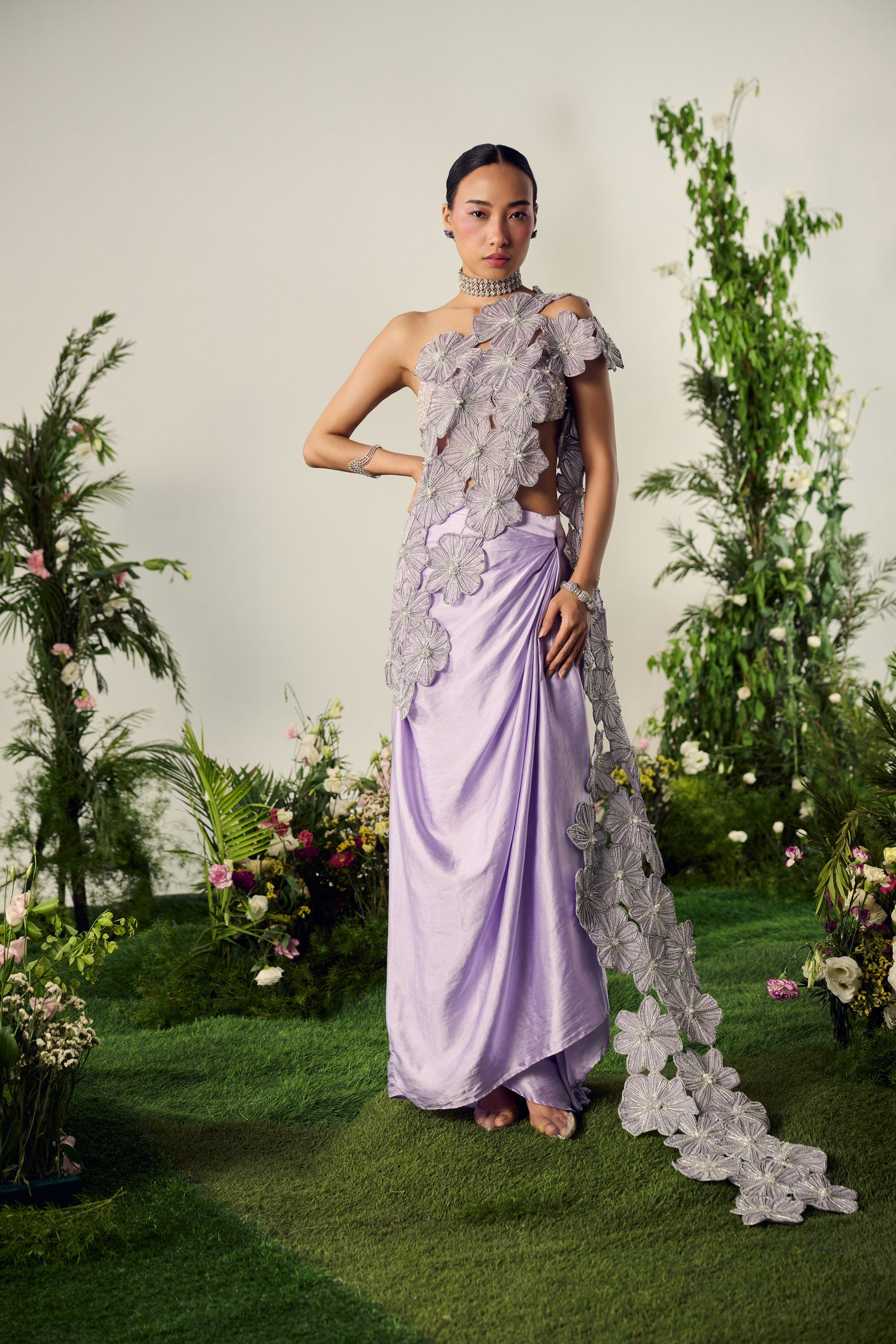 Lilas Étoilé Skirt Set