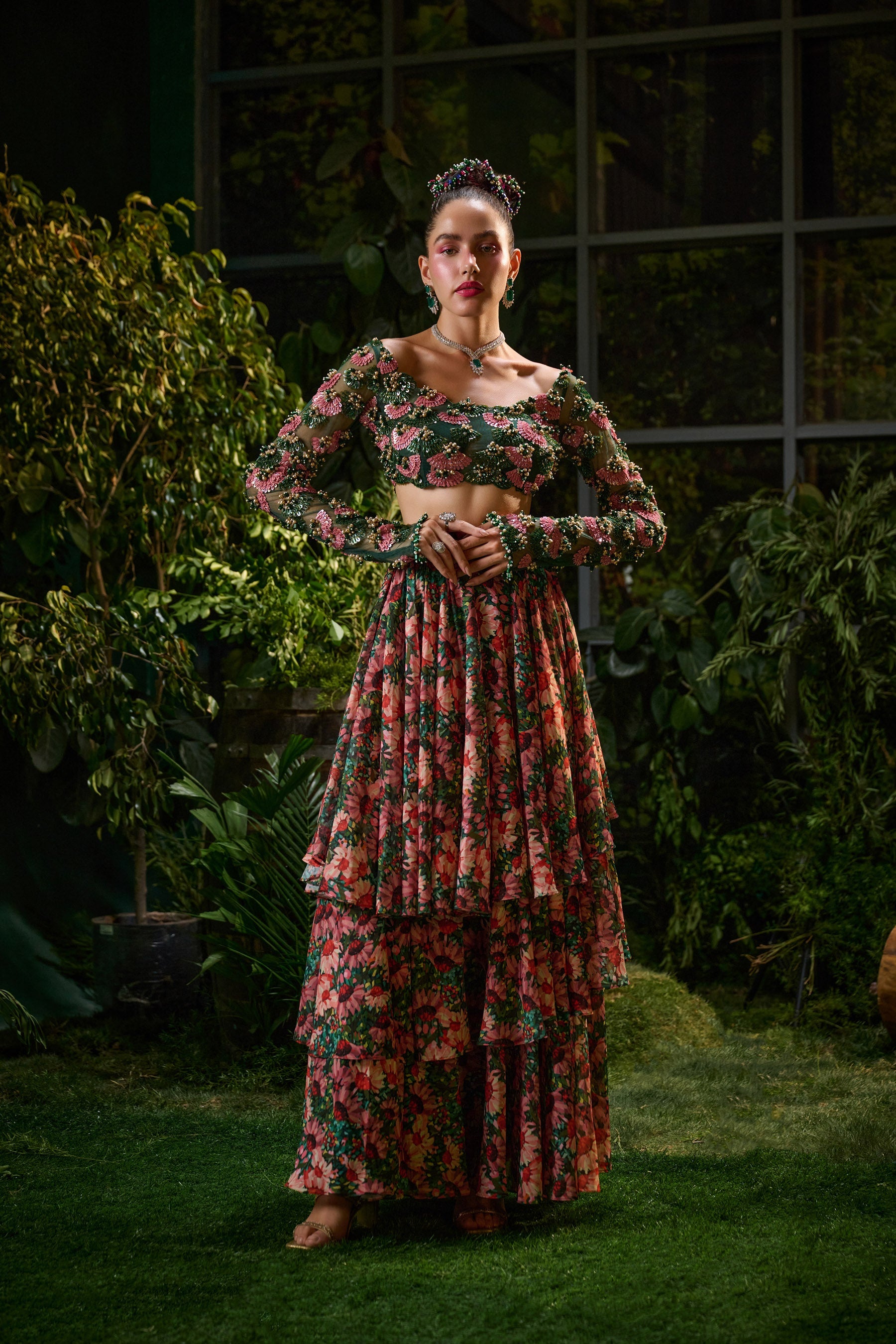 Flora Layered Skirt Set