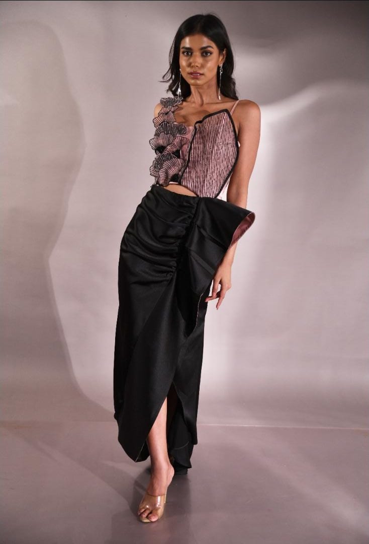 Poppies Drape Gown