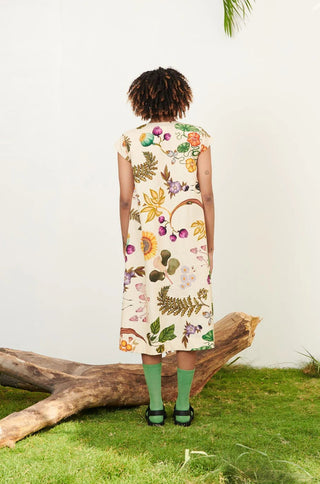 Grandma Print A-line Dress