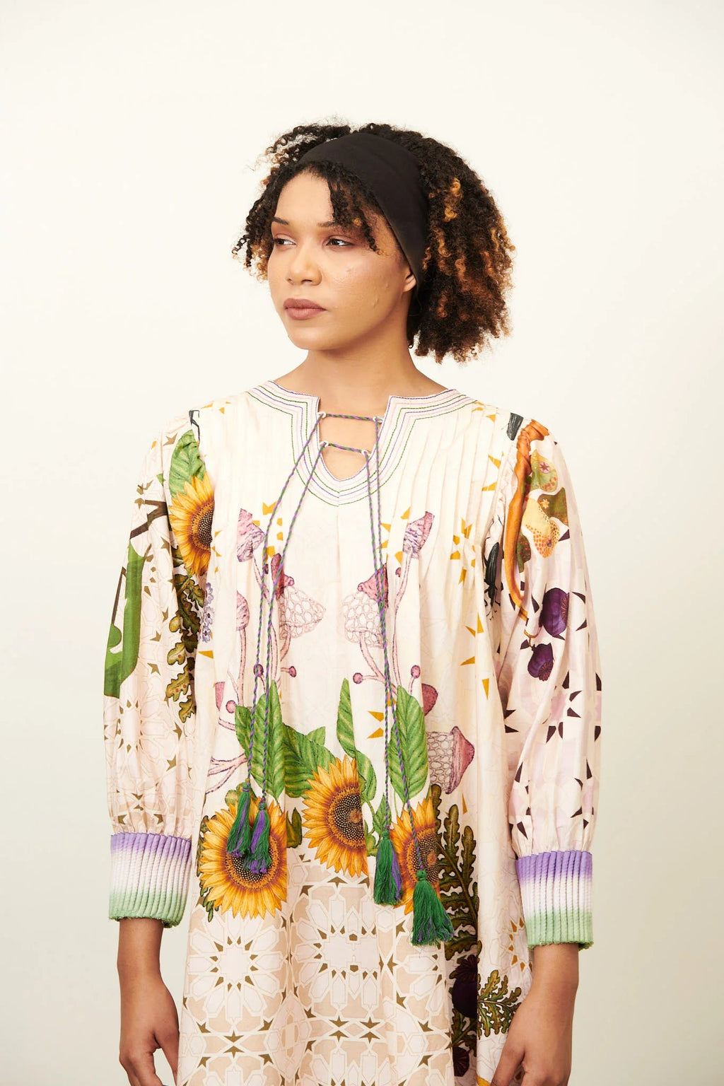 Grandma Tittle Dress With Cords