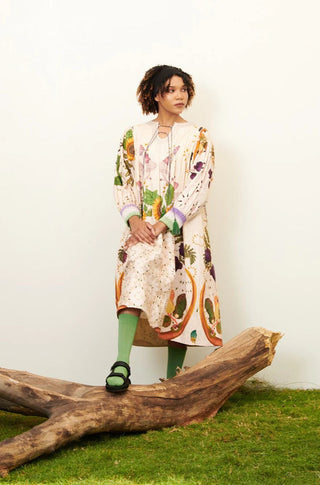 Grandma Tittle Dress With Cords