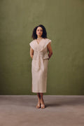 Moonfield Silk & Zari Draped Dress