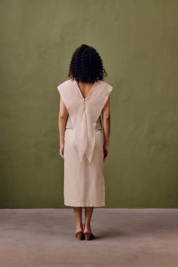 Moonfield Silk & Zari Draped Dress