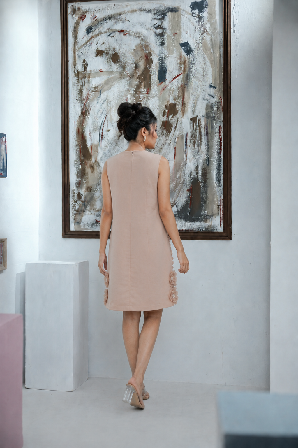 Petal Poise Dress (Rose Gold)
