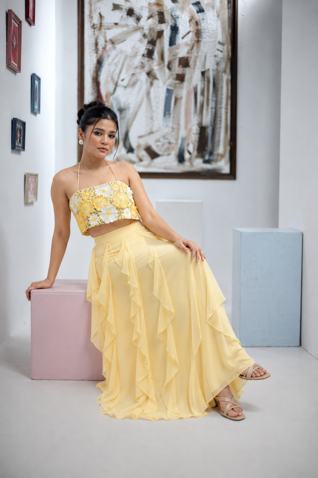 Flora Breeze Dress (Yellow)