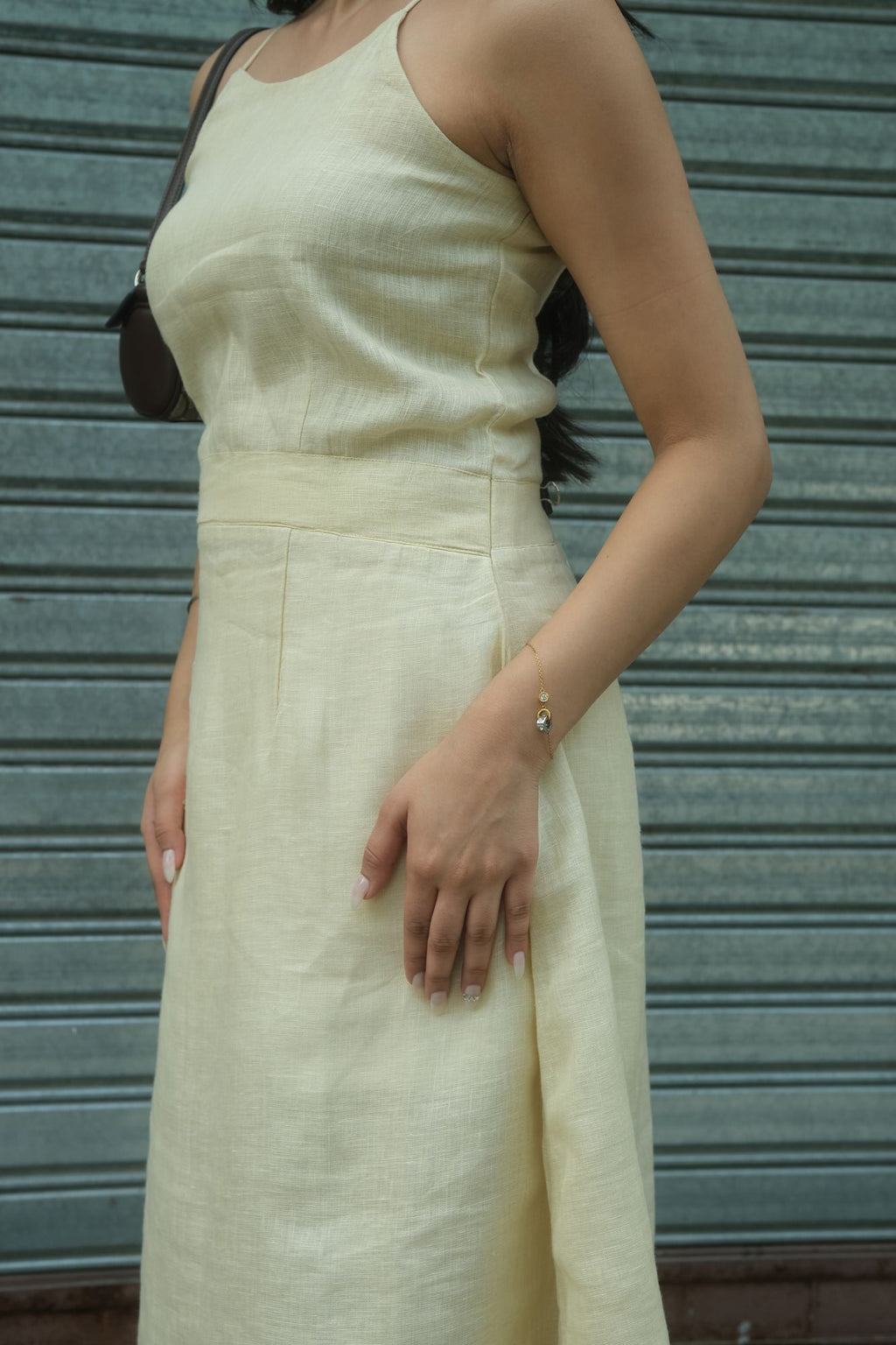 Butter Yellow Linen Dress