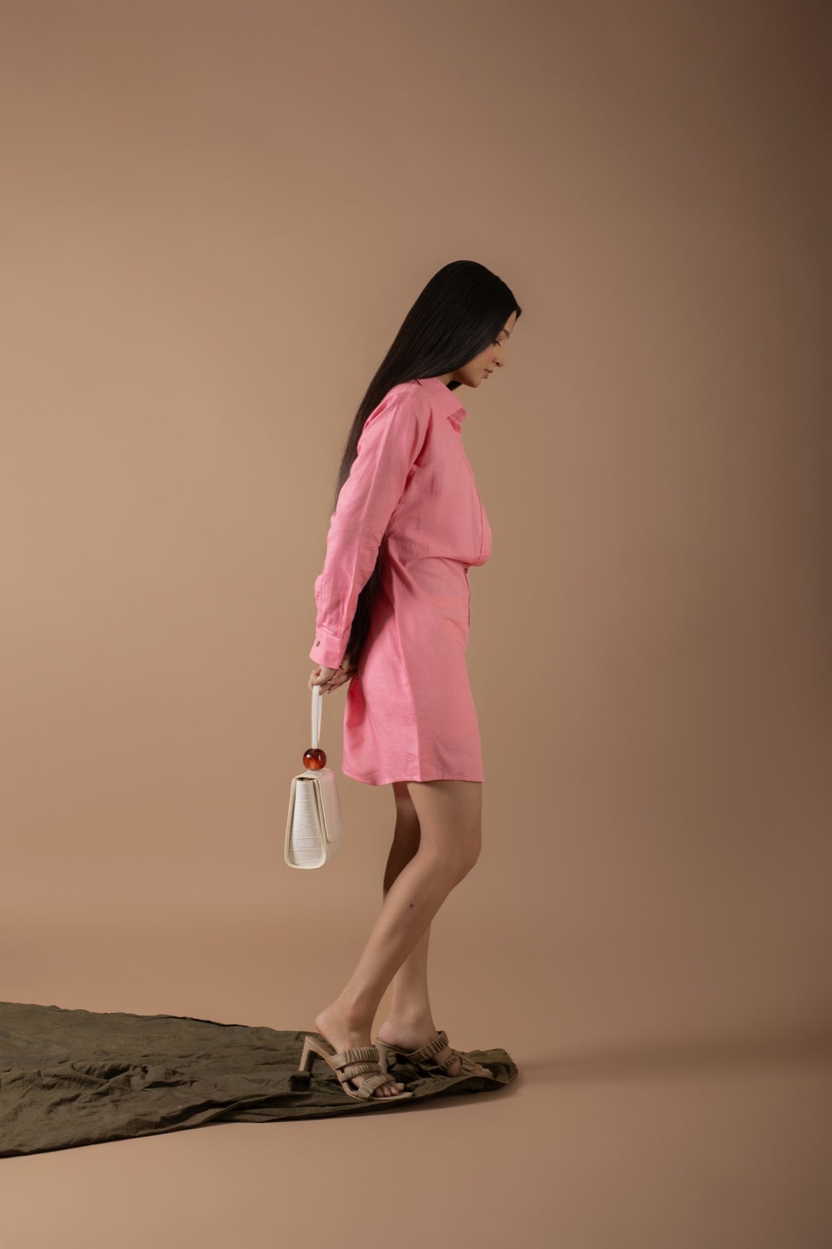 Florence Pink Shirt Layered Dress