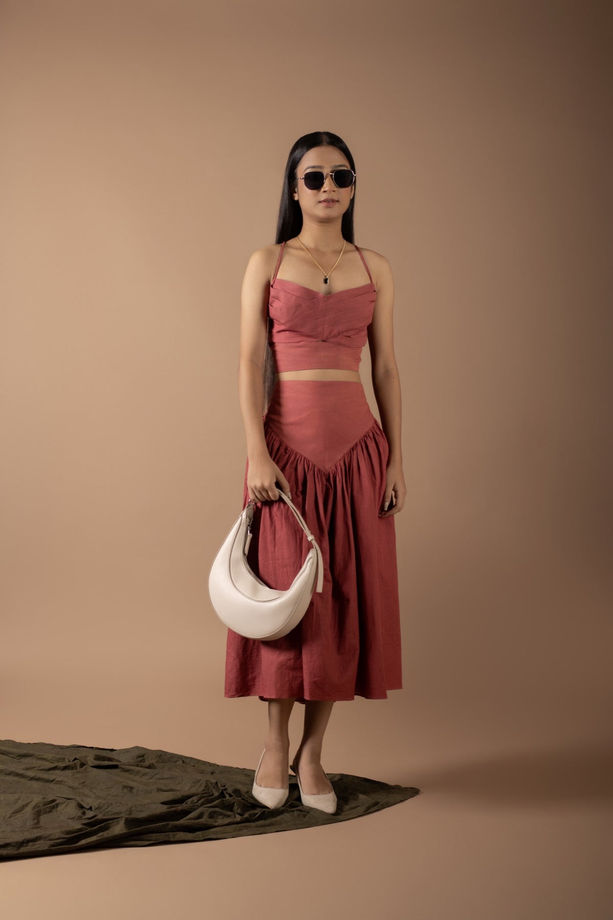 Emma Rust Skirt Set