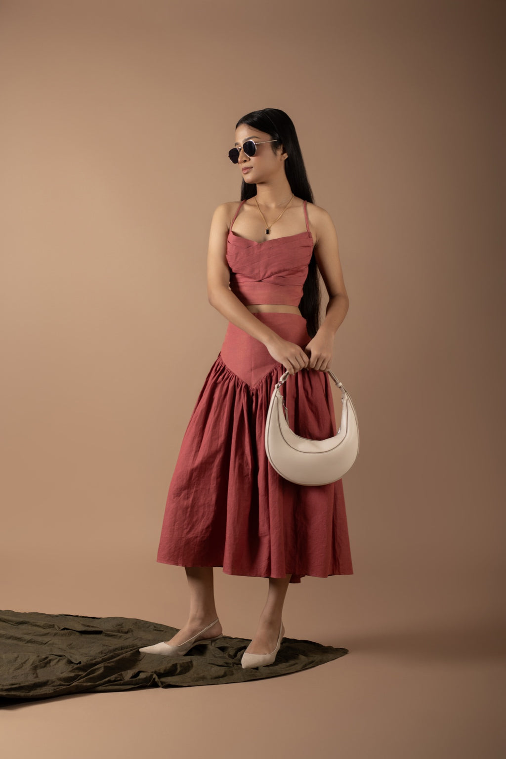 Emma Rust Skirt Set