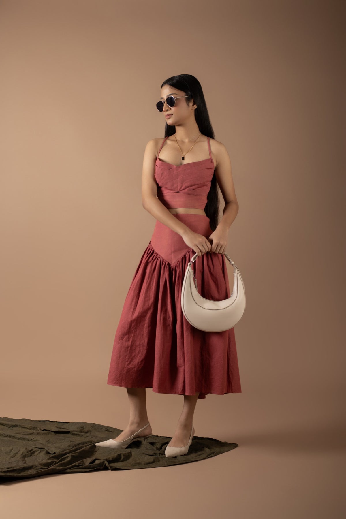 Emma Rust Skirt Set