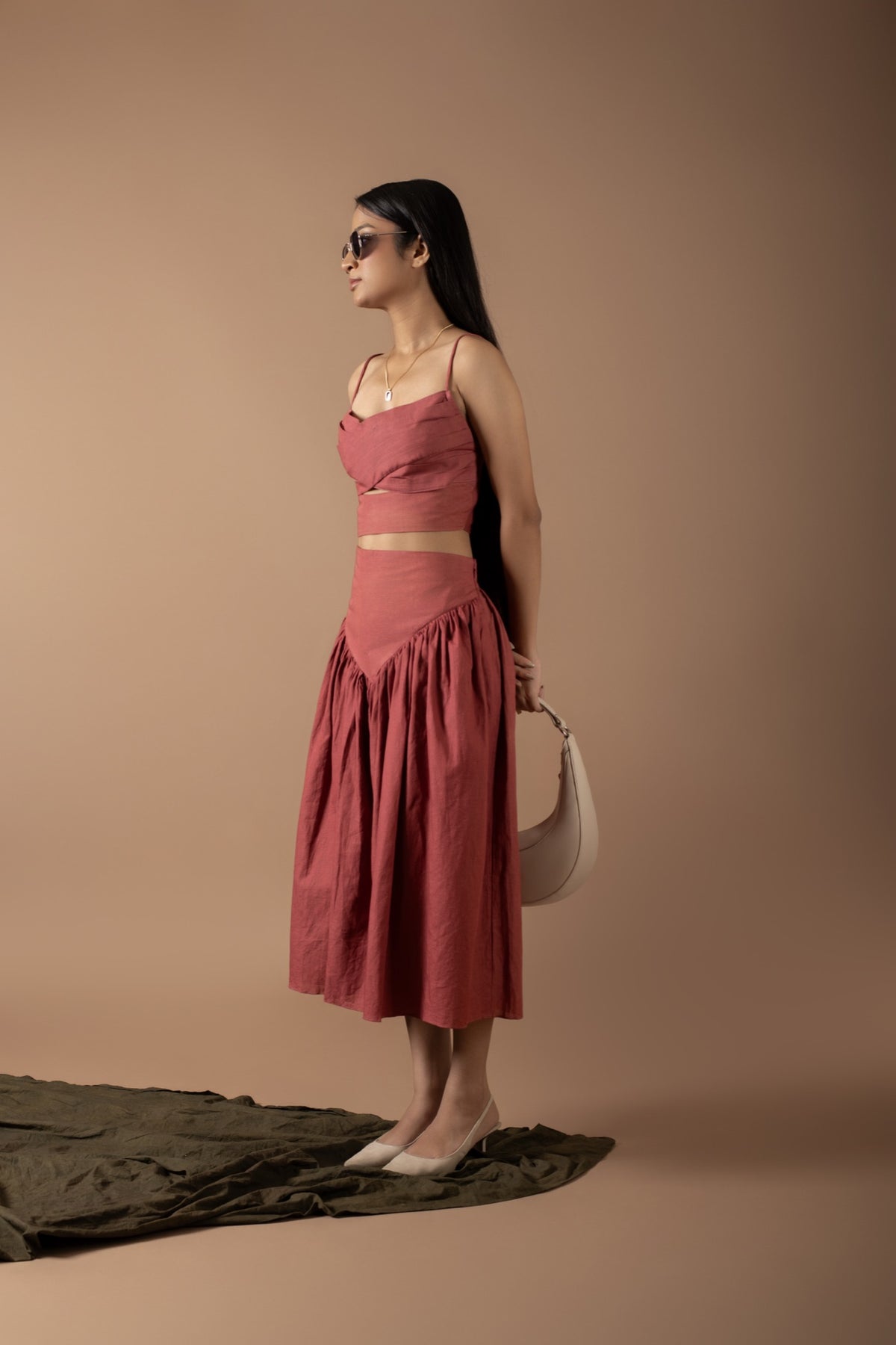 Emma Rust Skirt Set