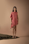 Luna Rust Asymmetrical Dress