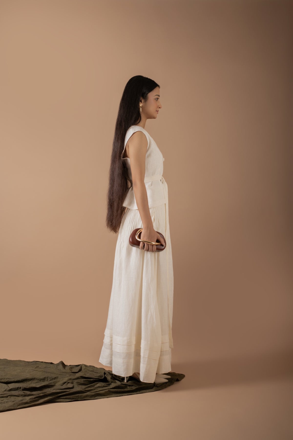 Mia Off White Skirt Set