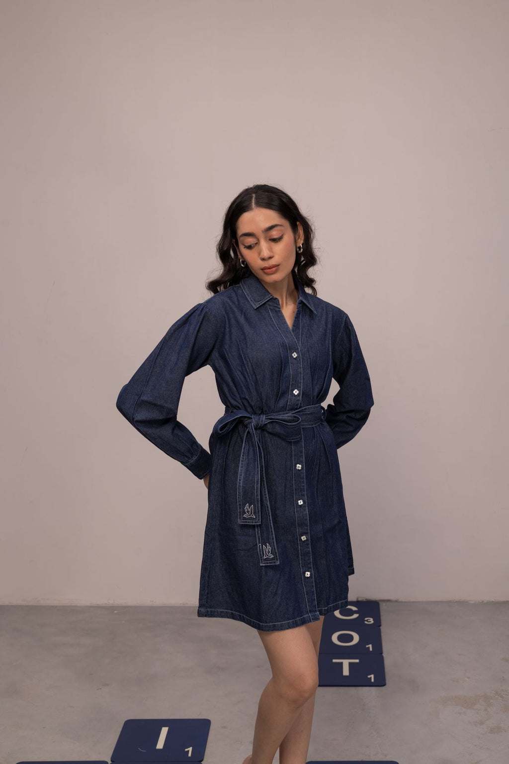 Stay On Shirt Dress